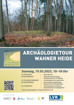 Plakat der Archäologietour Wahner Heide