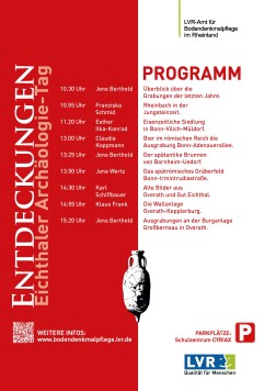 Das Vortragsprogramm zum Eichthaler Archäologie-Tag