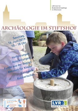 Plakat der Veranstaltung Archäologie im Stiftshof 2019